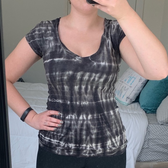 Tie Dye V Neck T-Shirt - Picture 1 of 8